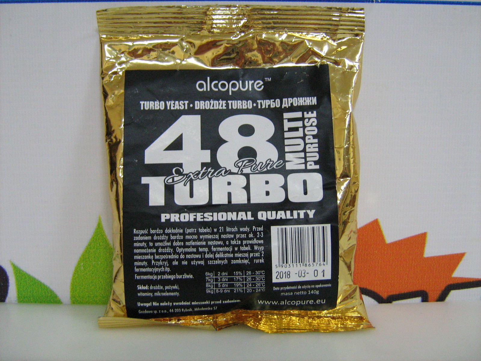 Дрожжи Alcopure Pure 48 Turbo