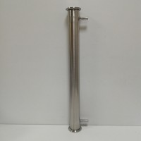 Охладитель трубчатый (42 см., 4 нитки, штуцер под воду 10 мм.) под кламп 1,5 дюйма