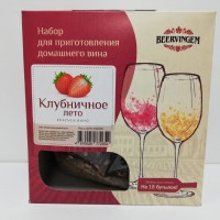 Набор для приготовления домашнего вина Beervingem Клубничное лето на 13,5 литров