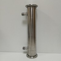 Дефлегматор трубчатый (20 см., 4 трубки 10 мм., штуцер под воду 1/4 дюйма) под кламп 1,5 дюйма