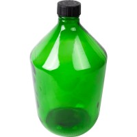 Бутыль 10 литров с крышкой (зеленое стекло)